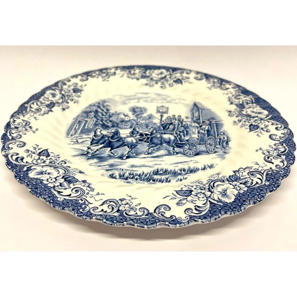 Johnson Brothers (Hanley) Ltd. Blue and White Coaching Scenes 10